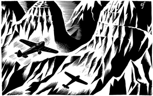 Eric Fraser drawing 'Night Flight' 1942