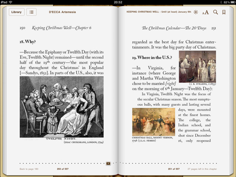 iPad image from 'Keeping Christmas Well' (pp250-251)
